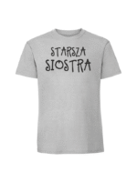 Męska koszulka  z nadrukiem – STARSZ SIOSTRA