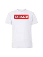 Męska koszulka  z nadrukiem – SARKAZM - obrazek 3