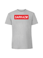Męska koszulka  z nadrukiem – SARKAZM - obrazek 4