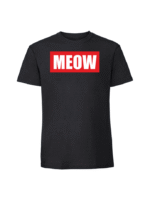 Męska koszulka  z nadrukiem – MEOW - obrazek 3