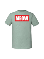 Męska koszulka  z nadrukiem – MEOW - obrazek 2