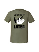 Męska koszulka  z nadrukiem – Just do It later - obrazek 6