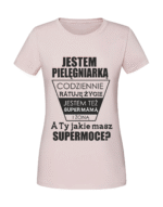 Damska koszulka  z nadrukiem – Jestem pielęgnierką v2