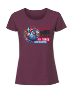 Damska koszulka  z nadrukiem – nic tak nie chwyta za serce jak zawał - obrazek 4