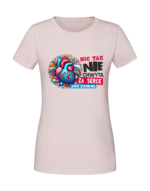 Damska koszulka  z nadrukiem – nic tak nie chwyta za serce jak zawał - obrazek 3