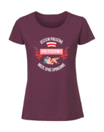 Damska koszulka  z nadrukiem – położna walentynki biała - obrazek 4