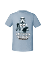 Męska koszulka  z nadrukiem – RATOWNIK MEDYCZNY NIE Z TEJ ZIEMI - obrazek 5