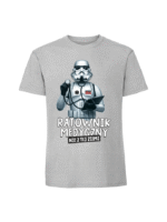 Męska koszulka  z nadrukiem – RATOWNIK MEDYCZNY NIE Z TEJ ZIEMI - obrazek 7