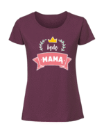 Damska koszulka  z nadrukiem – Będę Mamą Białe - obrazek 3