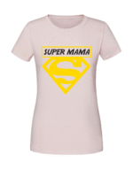 Damska koszulka  z nadrukiem – Super mama v1