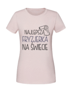 Damska koszulka  z nadrukiem – najlepsza fryzjerka