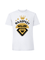 Męska koszulka  z nadrukiem – najlepszy wujek v1