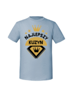 Męska koszulka  z nadrukiem – Najlepszy kuzyn - obrazek 2