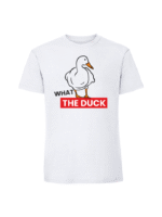Męska koszulka  z nadrukiem – What the duck - obrazek 3