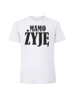 Męska koszulka  z nadrukiem – Mamo żyję - obrazek 4