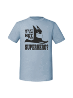 Męska koszulka  z nadrukiem – what if i am not the superher - obrazek 2
