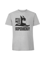 Męska koszulka  z nadrukiem – what if i am not the superher - obrazek 3