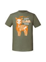 Męska koszulka  z nadrukiem – happy llamaween halloween v1 - obrazek 3