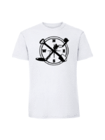 Męska koszulka  z nadrukiem – WYKOPKI saperka kompas wykrywacz metali