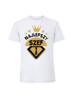 Męska koszulka  z nadrukiem – Najlepszy szef v1 - obrazek 6