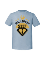 Męska koszulka  z nadrukiem – Najlepszy szef v1 - obrazek 2