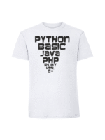 Męska koszulka  z nadrukiem – python basic java - obrazek 6