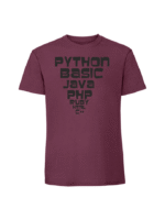 Męska koszulka  z nadrukiem – python basic java - obrazek 3