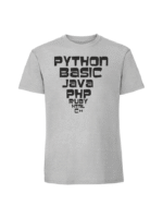 Męska koszulka  z nadrukiem – python basic java - obrazek 2