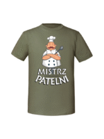 Męska koszulka  z nadrukiem – MKISTRZ PATELNI - obrazek 4