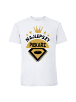 Męska koszulka  z nadrukiem – Najlepszy Piekarz - obrazek 2