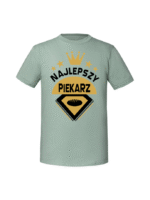 Męska koszulka  z nadrukiem – Najlepszy Piekarz - obrazek 4