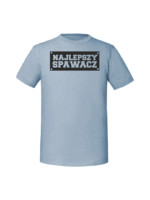 Męska koszulka  z nadrukiem – NAJLEPSZY SPAWACZ v2 - obrazek 3