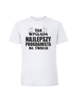 Męska koszulka  z nadrukiem – najlepszy programista v2 - obrazek 3