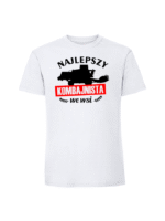 Męska koszulka  z nadrukiem – Najlepszy kombajnista - obrazek 2