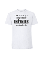 Męska koszulka  z nadrukiem – tak-wyglada...-inżynier - obrazek 3