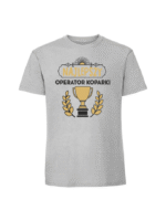 Męska koszulka  z nadrukiem – NAJLEPSZY OPERATOR KOPARKI PUCHAR - obrazek 5