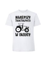 Męska koszulka  z nadrukiem – najlepszy traktorzysta