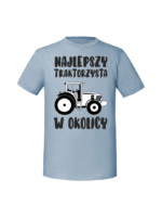 Męska koszulka  z nadrukiem – najlepszy traktorzysta - obrazek 4