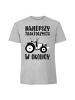 Męska koszulka  z nadrukiem – najlepszy traktorzysta - obrazek 6