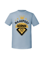 Męska koszulka  z nadrukiem – Najlepszy Górnik v1 - obrazek 6