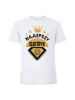 Męska koszulka  z nadrukiem – Najlepszy Elektryk - obrazek 6