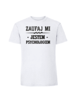 Męska koszulka  z nadrukiem – Jestem psychologiem - obrazek 4