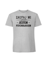 Męska koszulka  z nadrukiem – Jestem psychologiem - obrazek 5