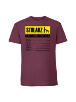 Męska koszulka  z nadrukiem – stolarz stawka godzinowa - obrazek 3