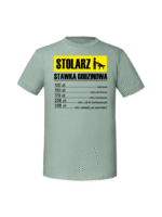 Męska koszulka  z nadrukiem – stolarz stawka godzinowa - obrazek 4