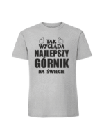 Męska koszulka  z nadrukiem – NAJLEPSZY GÓRNIK v2 - obrazek 6
