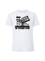 Męska koszulka  z nadrukiem – Całe życie wydobycie - obrazek 3