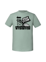 Męska koszulka  z nadrukiem – Całe życie wydobycie - obrazek 4