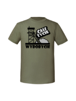 Męska koszulka  z nadrukiem – Całe życie wydobycie - obrazek 5