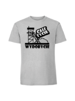 Męska koszulka  z nadrukiem – Całe życie wydobycie